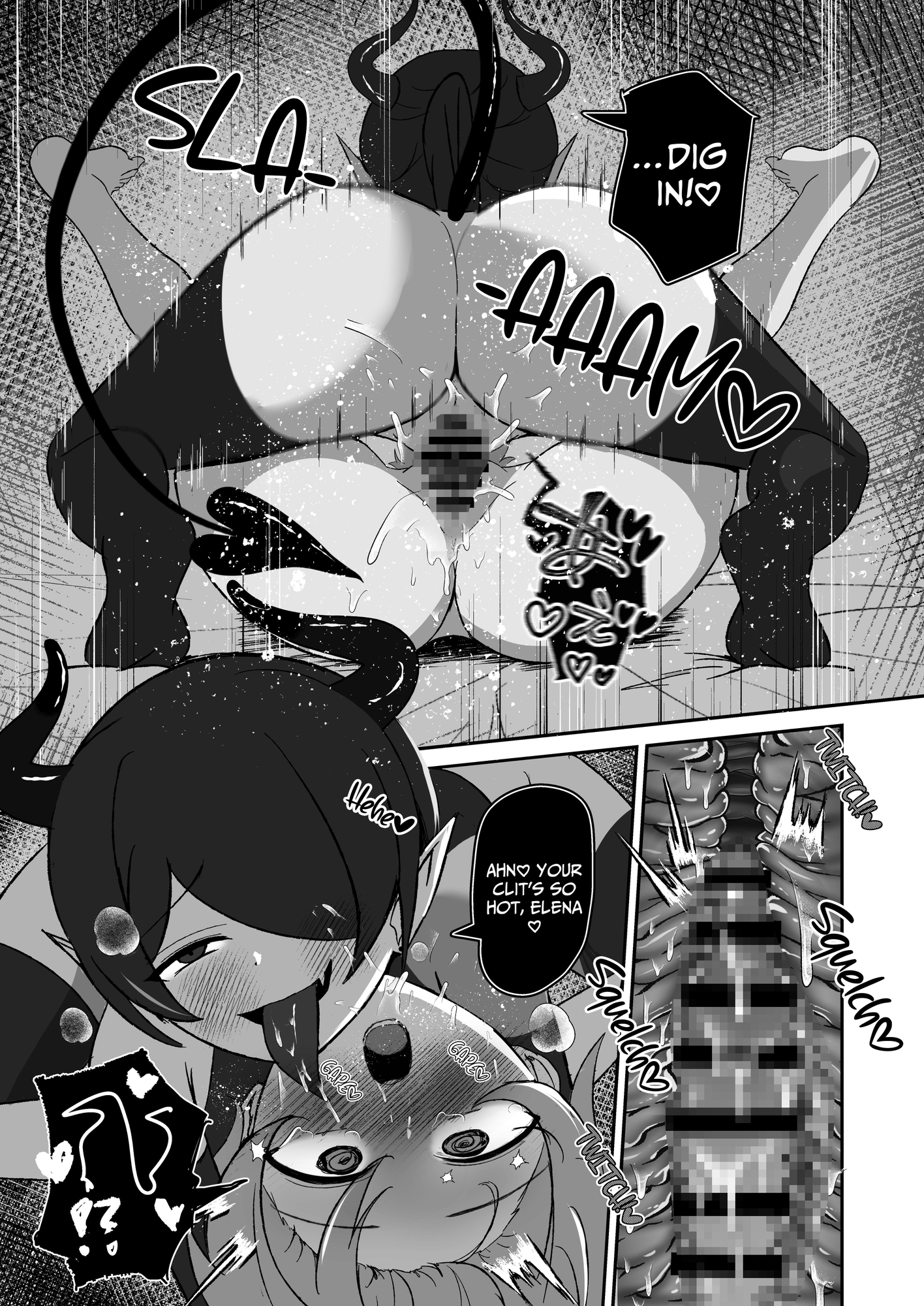 【英語版】魔法使いは淫魔に陰核から魔力吸収される