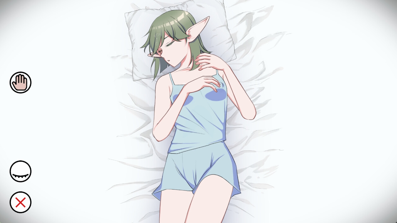 緑髪碧眼エルフちゃんに悪戯するやつ