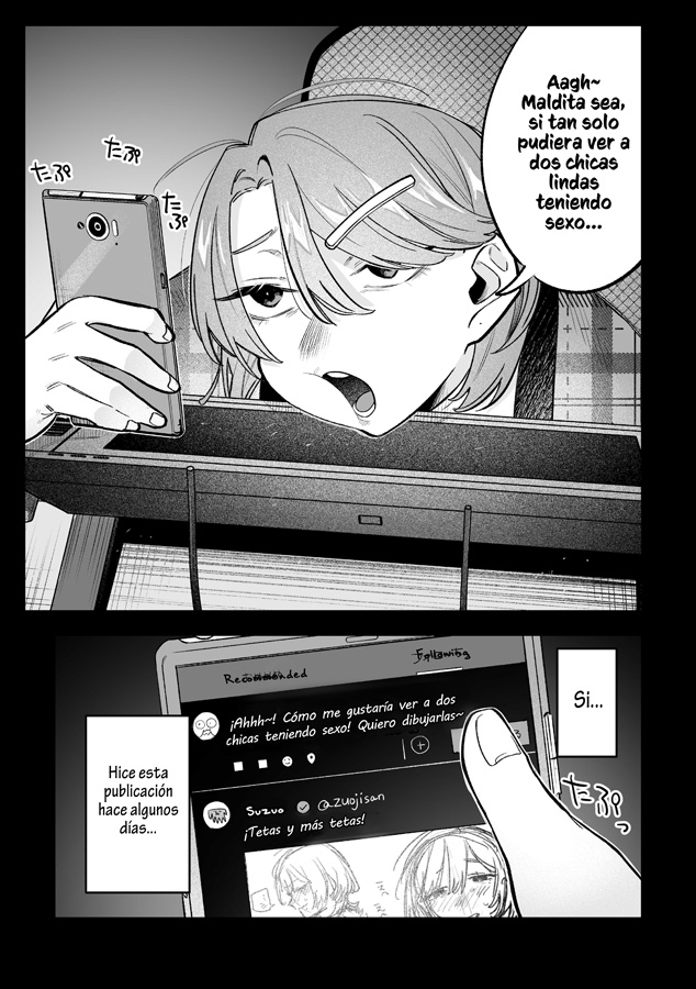 【スペイン語版】女同士のセックスが見たかっただけなのに私もすることになったんだが!