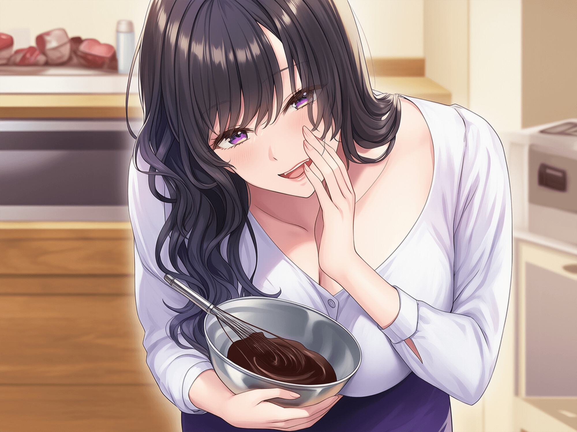 【KU100】家庭教師と密着チョコ作り「好きな子がいるのに先生が・・・」