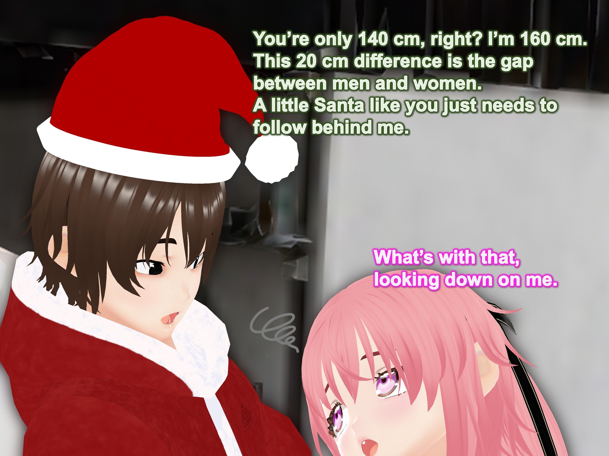 Outgrowing only girls, Overtake boys, Growth sound. Santa Arc