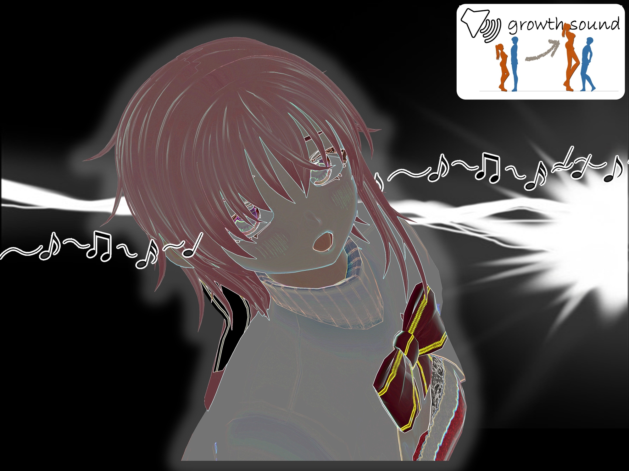 Outgrowing only girls, Overtake boys, Growth sound. Santa Arc