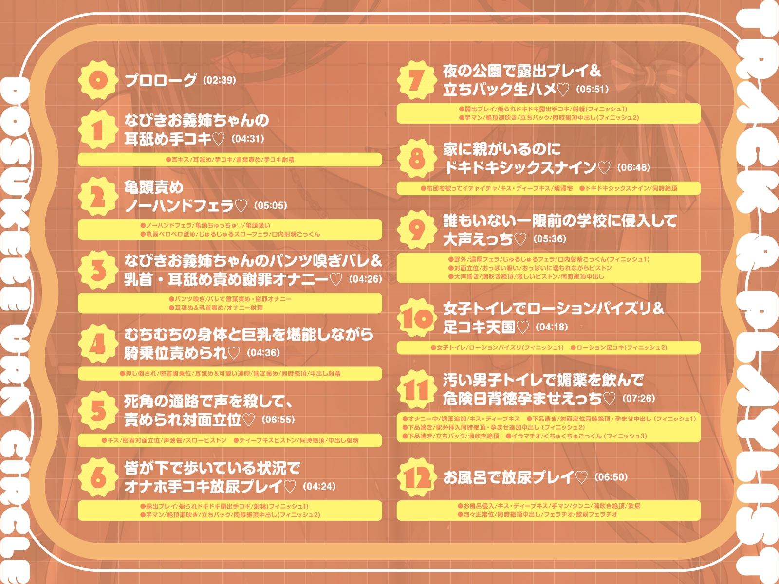 【短時間早抜きGirls♡】ドスケベ裏サークル3～イジワルお義姉ちゃん♡なびきのショート音声集～