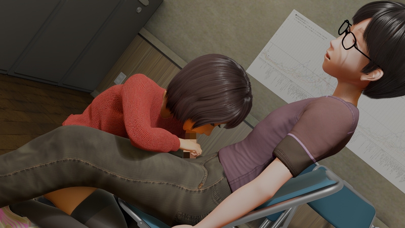 ロッカールームのシコメ