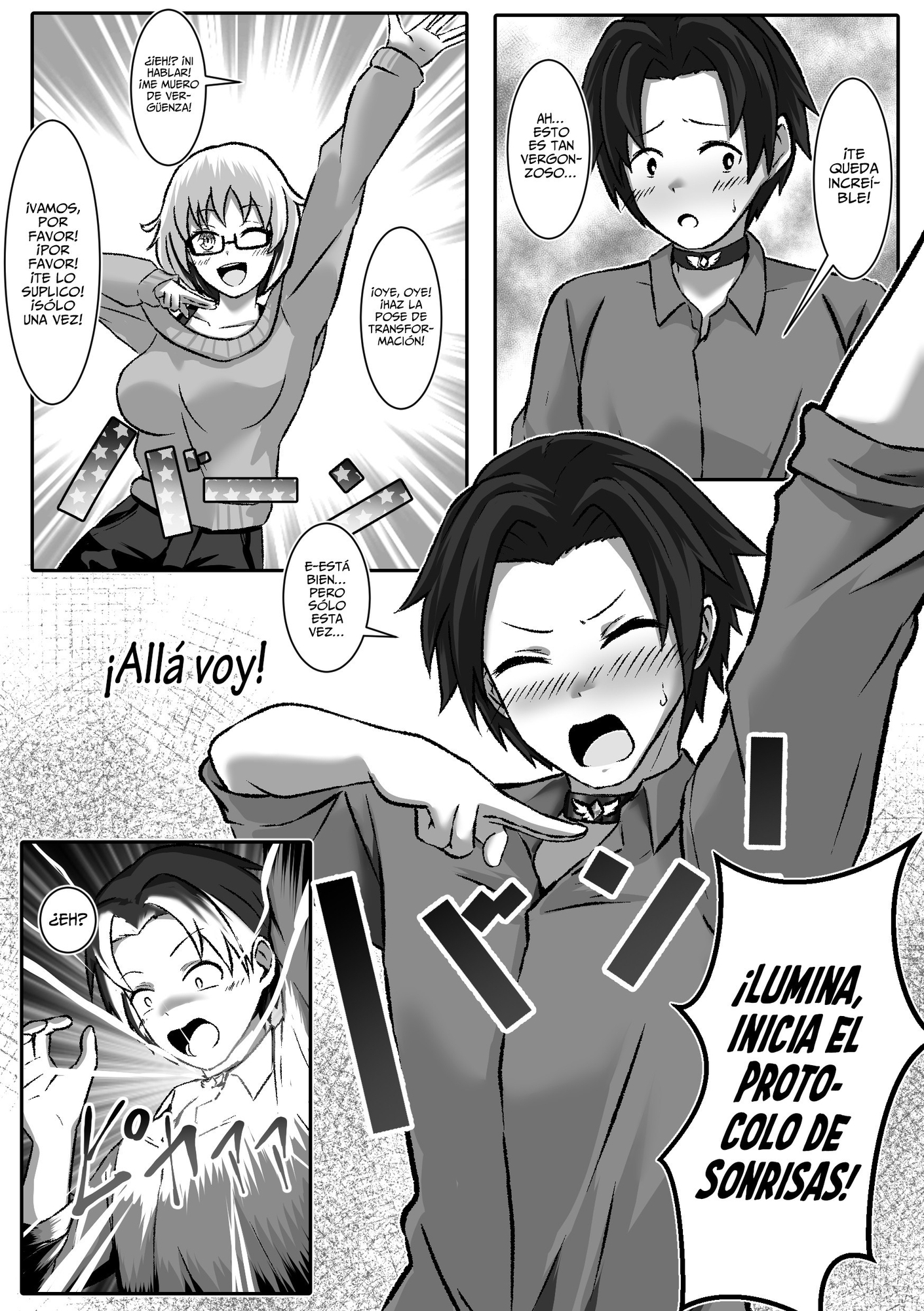 【スペイン語版】TS変身でメス堕ちした彼氏と百合えっち三昧