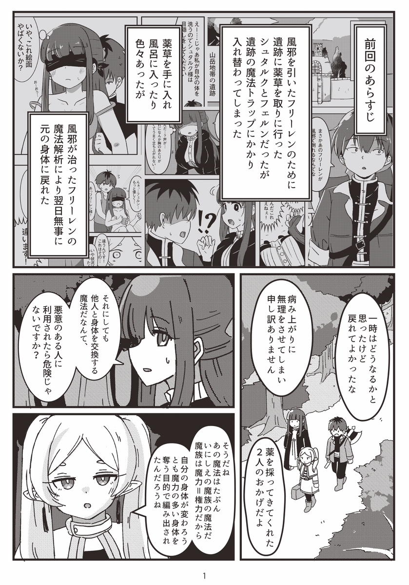 身体を入れ替える魔法2