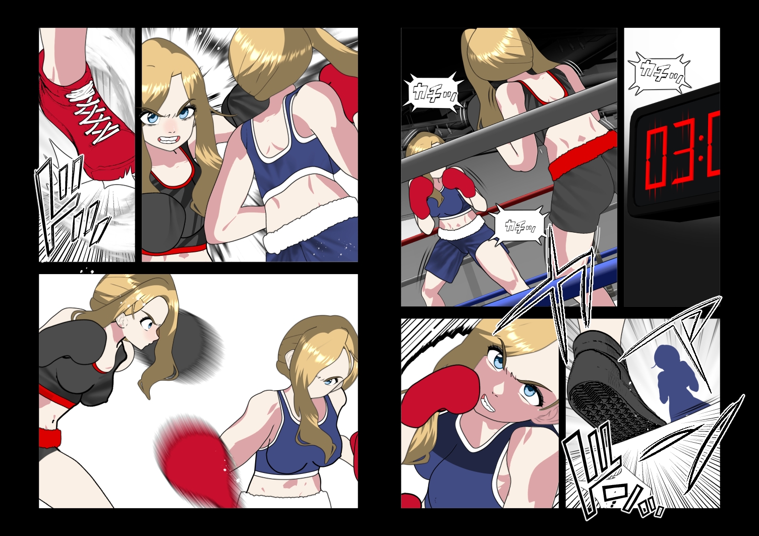 アズー○レーンフッド同一CP女子ボクシングキャットファイト