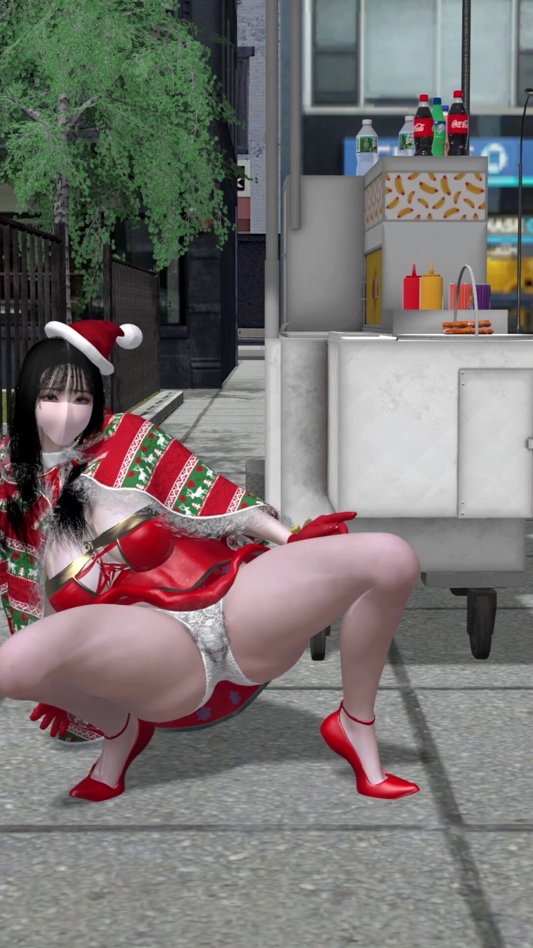 【旧作DL】ゆうな-イベント広場-クリスマス撮影会-角オナニー-サンタコス-6分52秒