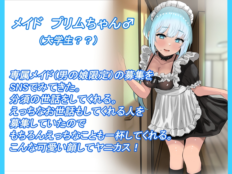 おで専用の男の娘メイドを雇ってハメまくったった ー男の娘ハーレム計画 その3ー 前編