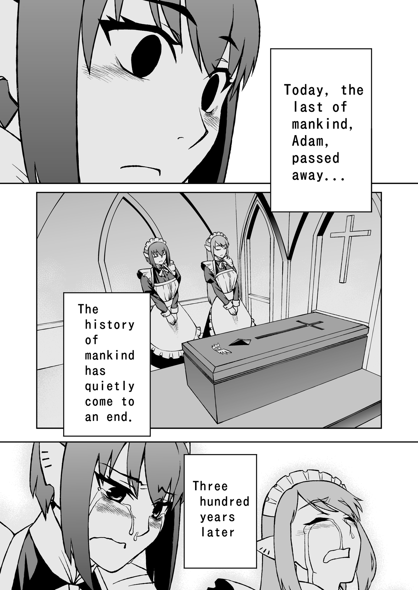 A story about maid robots that revives humanity.