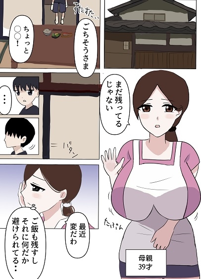 お母さんにムラムラしてるのがバレたけど優しく受け入れてくれたので我慢できず中出しした話