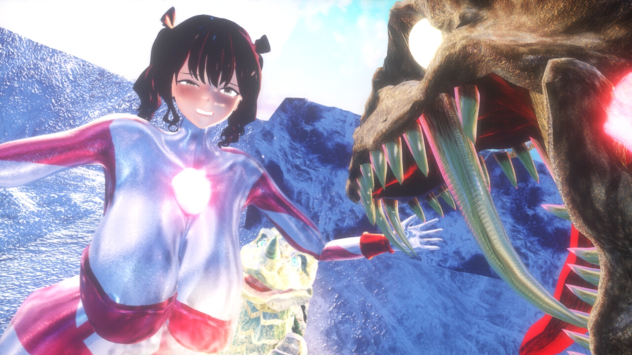 【揺れる！苦しむ！喘ぐ！ボイス音声付き動画付属】ウルティメイトスピカ1 親子怪獣を救え！劣勢敗北寸前シチュ編