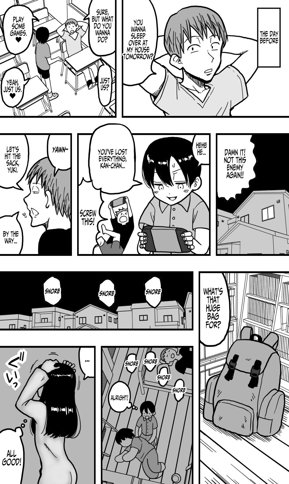 【英語版】どうにかして友人(男)とエッチな関係になりたいボク(男)が、女装して夜○いしてみることにしてみたって話。