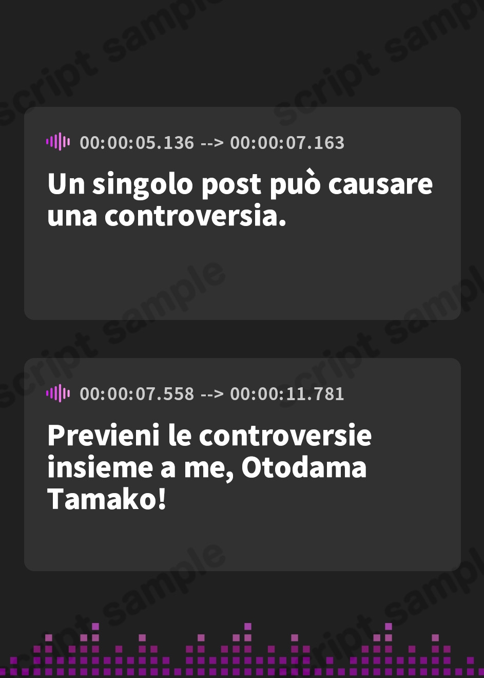 【イタリア語版】【あおぎり高校】炎上防止！ボイスセット