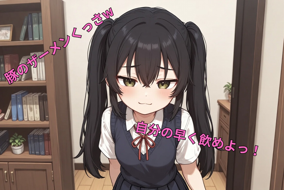 生意気妹の豚マゾ兄射精管理 豚の返事はブーブーだけw(羞恥命令、精飲、ペット、乳首責め、亀頭責め)