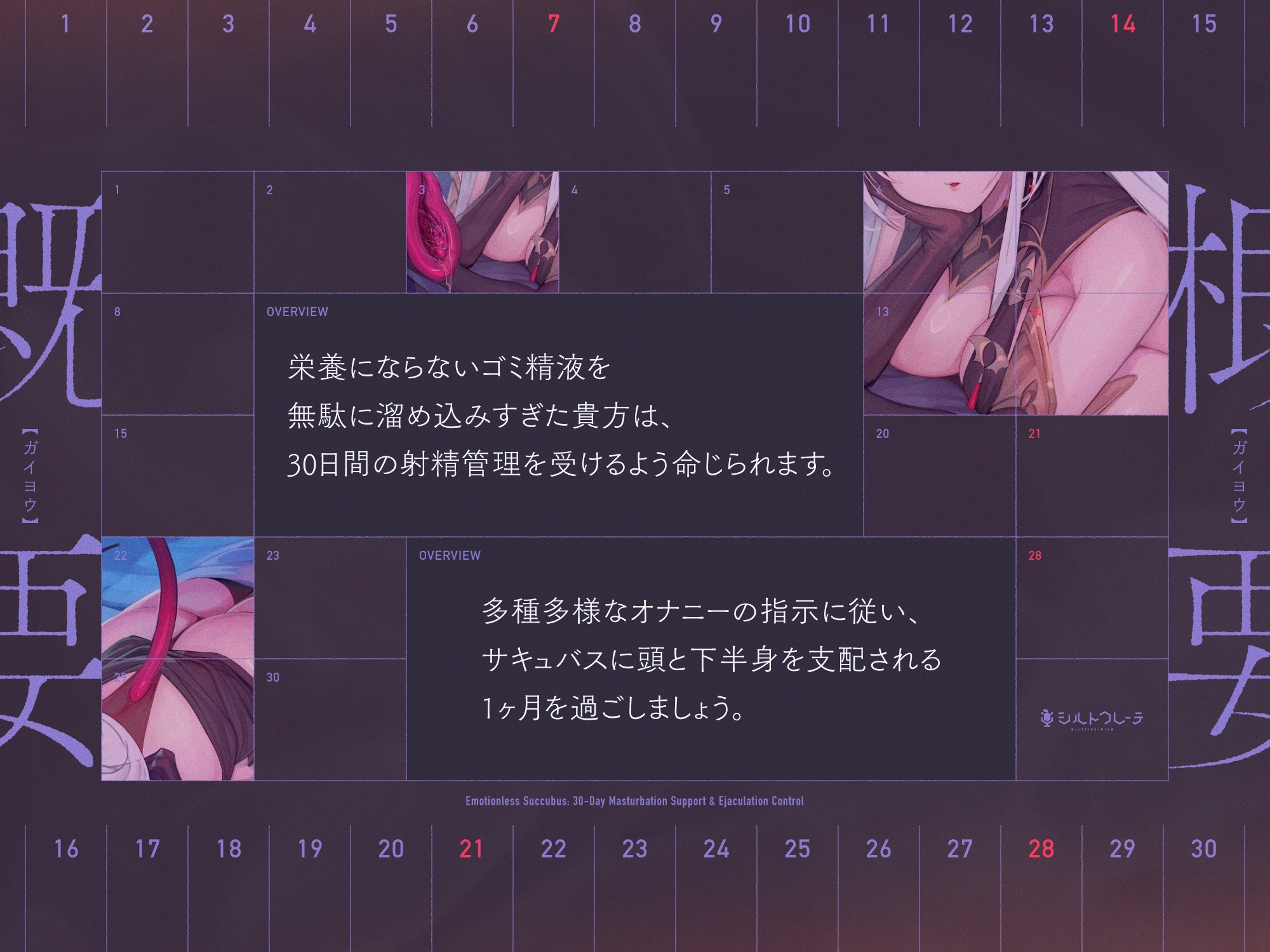 無感情サキュバスの30日オナサポ射精管理