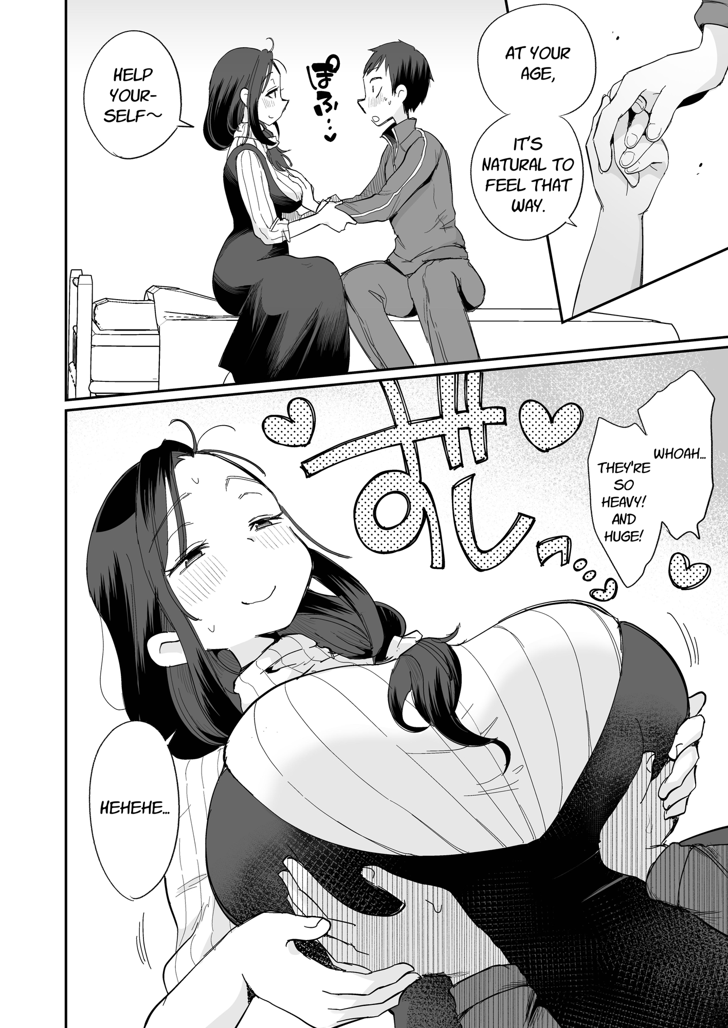 【英語版】グイグイくる義母とAV鑑賞～筆おろし編～