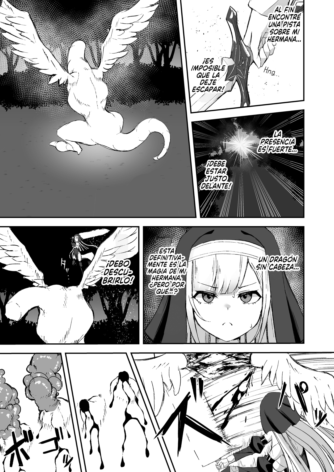 【スペイン語版】凄腕シスターが聖剣に敗かされる話