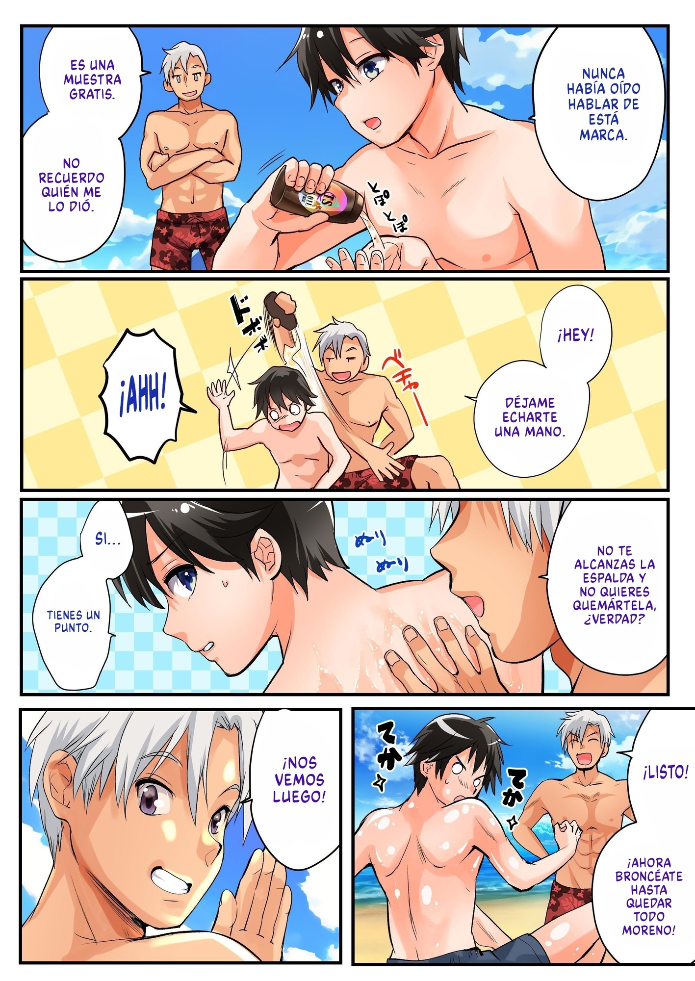 【スペイン語版】TSギャル化でセックスビーチ!