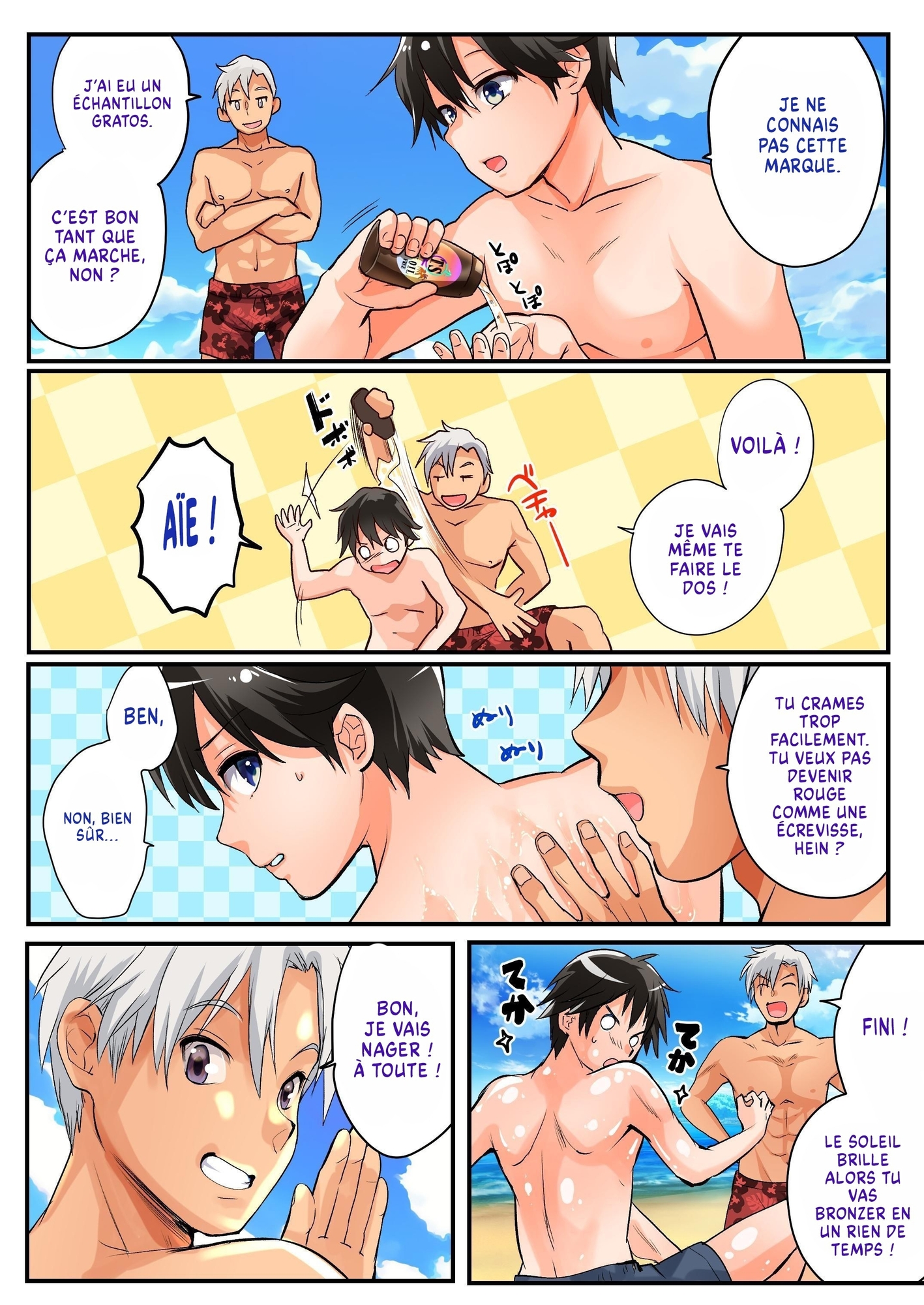 【フランス語版】TSギャル化でセックスビーチ!