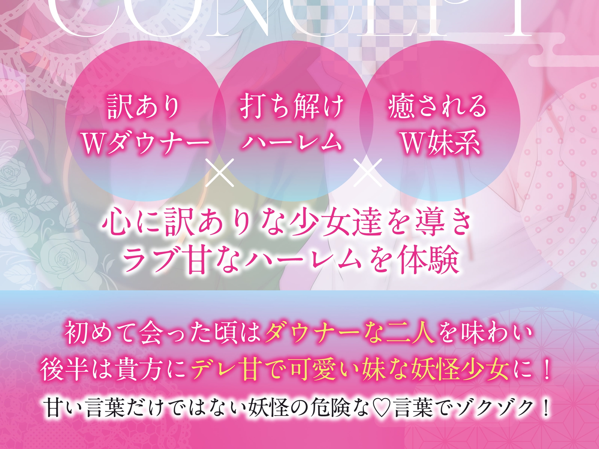 【東方project×170分×W妹】訳ありダウナー少女こころ&こいしが僕にだけガチ懐きしてハーレムご奉仕に至るまで！✅アラームセット・特典画像付き✅