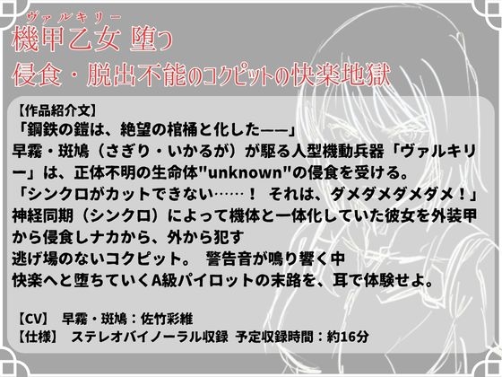 機甲乙女(ヴァルキリー)堕つ 侵食・脱出不能のコクピットの快楽地獄