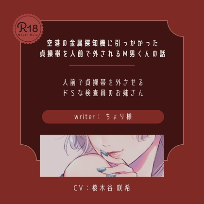 【ドS】空港の金属探知機に引っかかった貞操帯を人前で外されるM男くんの話