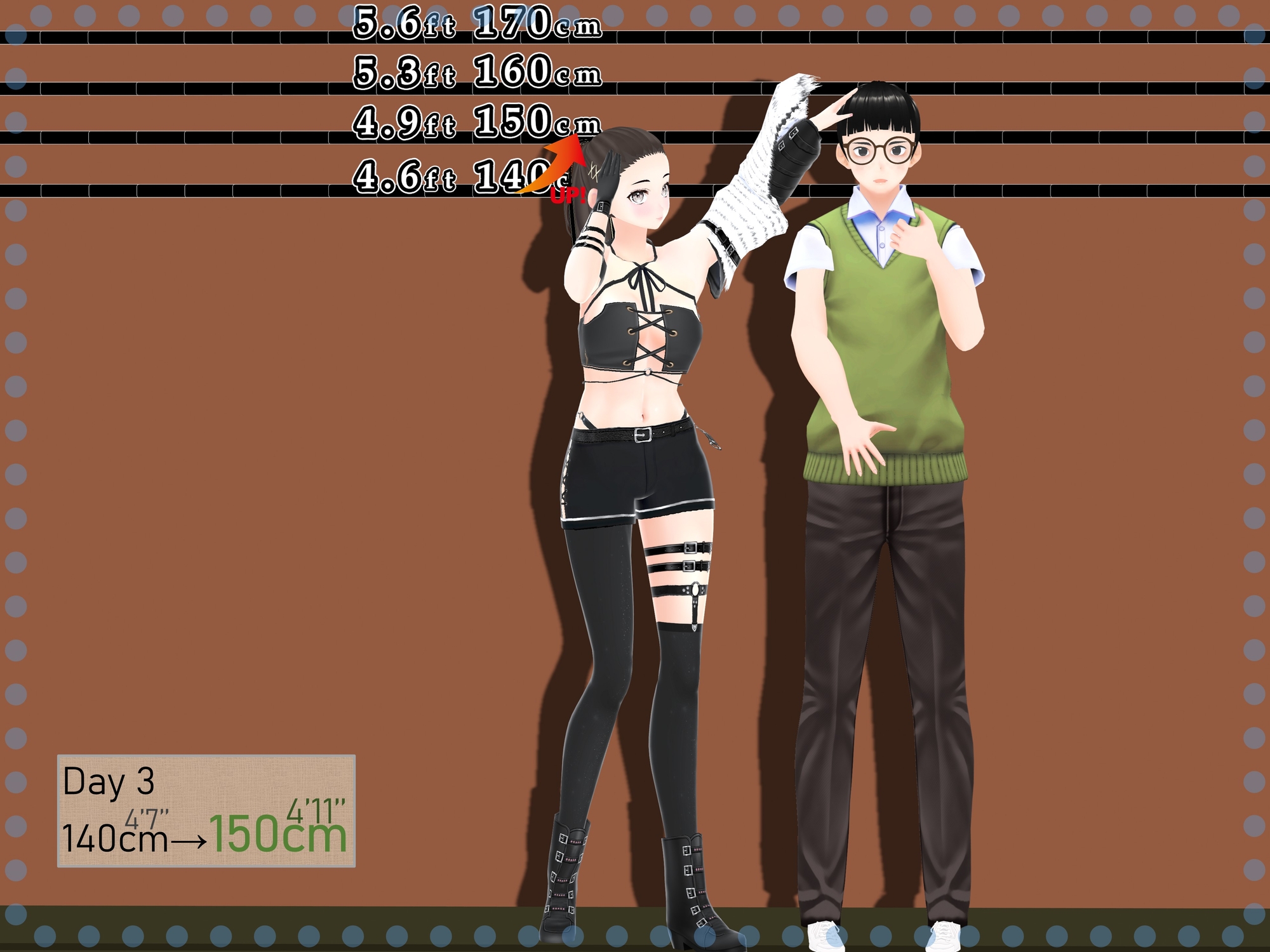 Outgrowing only girls, Overtake boys, Growth sound. Electric Guitar Arc