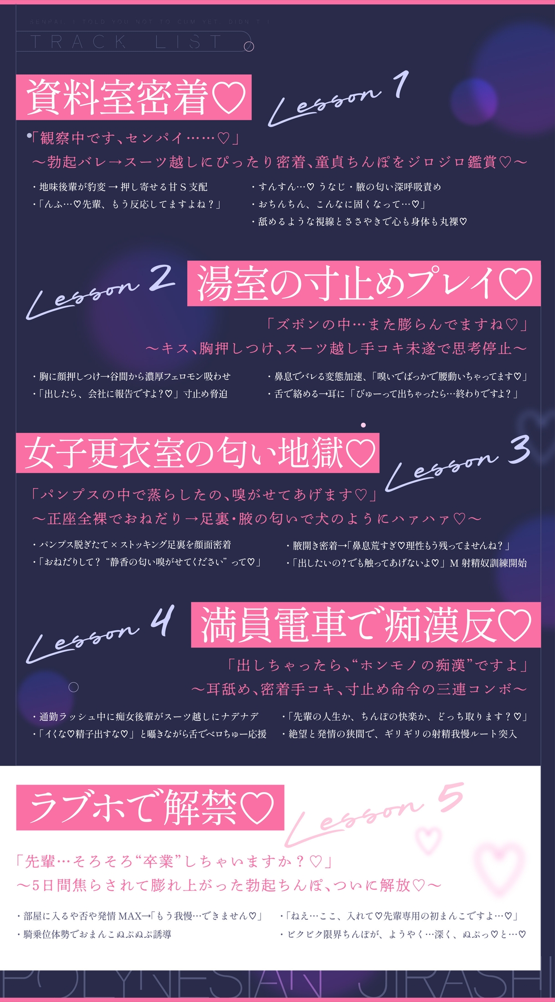 【射精我慢】先輩、まだ射精しちゃダメって言ったでしょ?【おも甘な後輩が仕掛ける支配型スローセックス】【我慢汁ダラダラの勃起ちんぽを我慢させ続ける5日間】