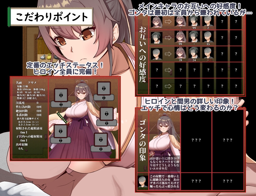 武家女当主アヤメの受難 ～刀と愛と助平小僧から離れられない体～