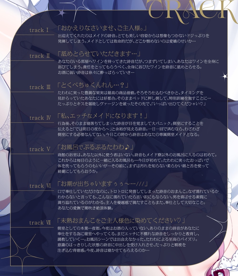 今日から側室にしてハメまくる。～たわわに育ったドジっ子メイドに夜の奉仕を叩き込む、商館オーナーの実地性教育～