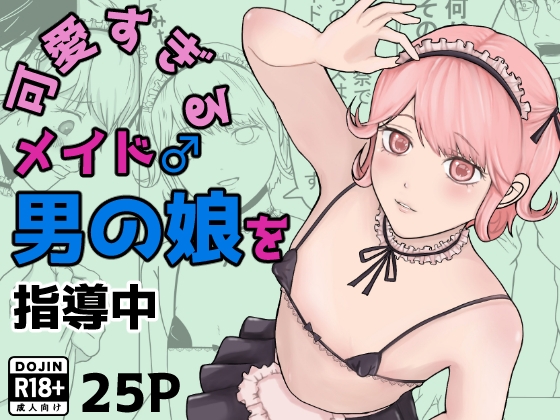 可愛すぎるメイド男の娘♂を指導中