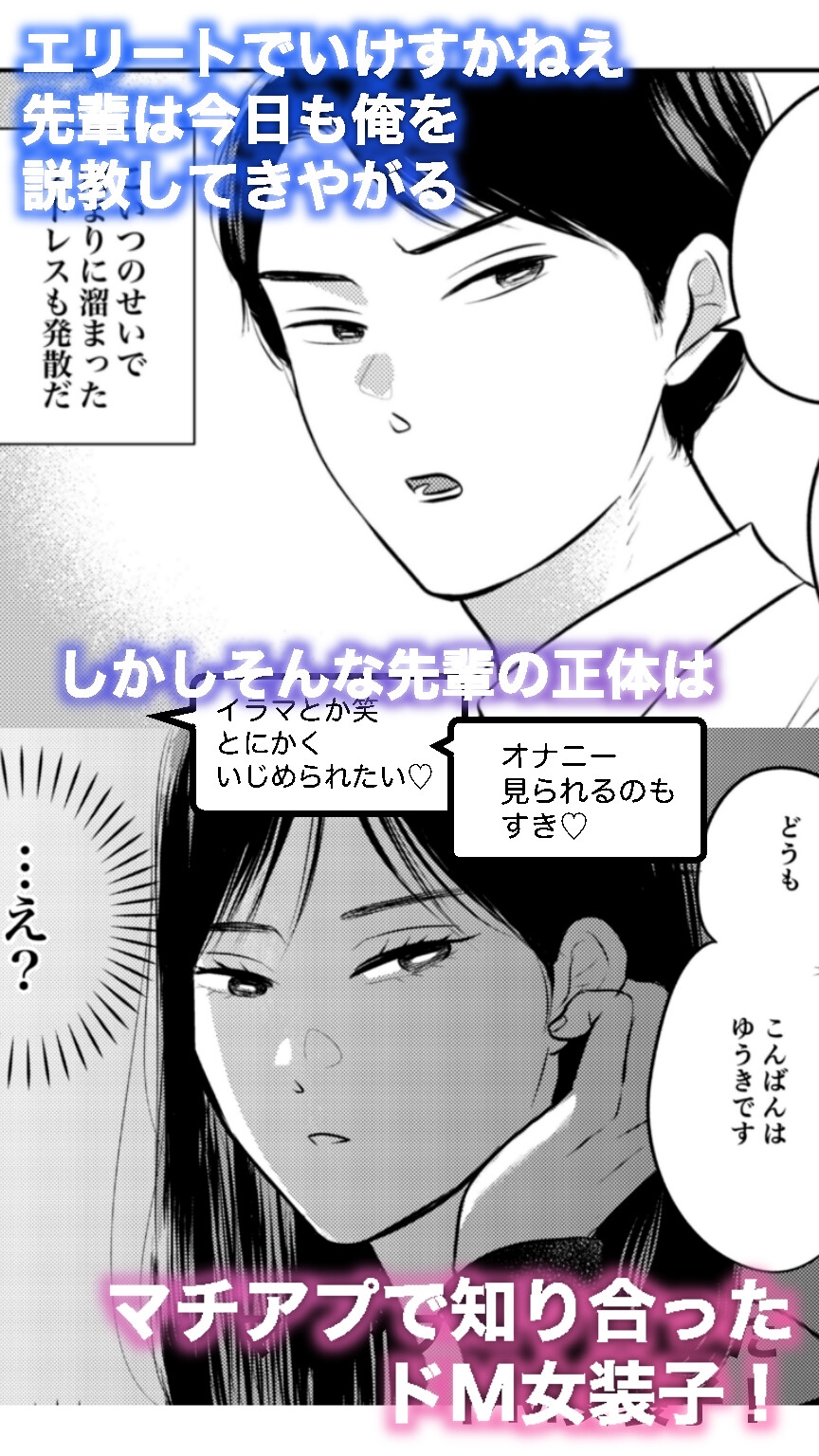 17時まで説教してきたムカつく先輩が実はチンポ大好きドM女装子だったので20時からはもう無限ホモセックスでわからせるしかないよな??