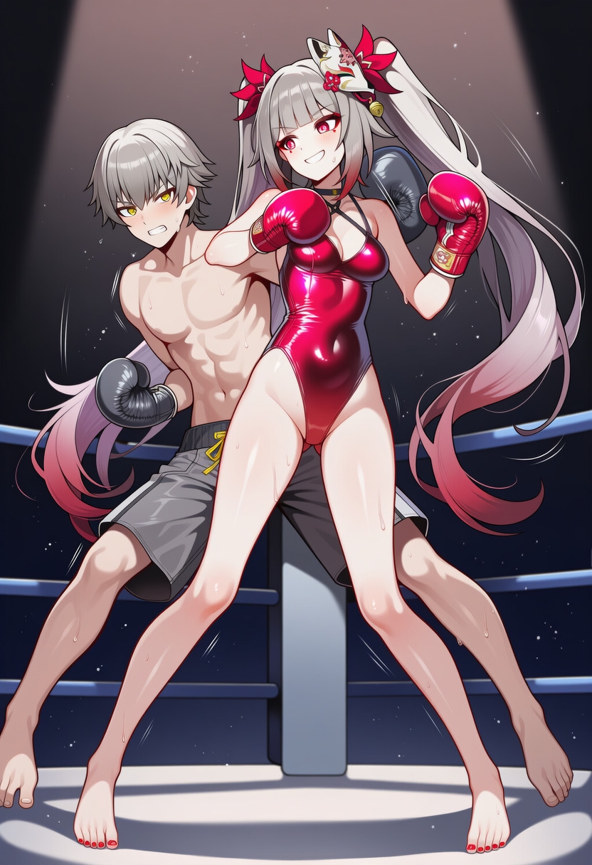 男女決戦チャンピオンシップ 第二屆 CG 合集 ～敗者處刑！汗だく銀髪少女の完全勝利と屈辱踏みつけ～