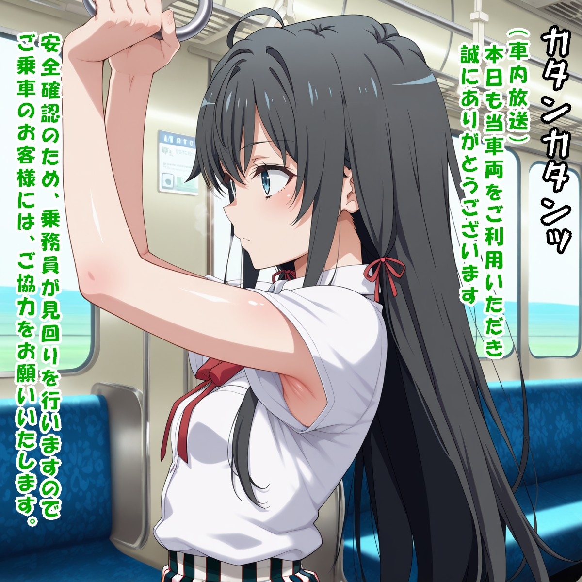 車内点検にご協力ください(雪○下 ○乃/俺○イル)