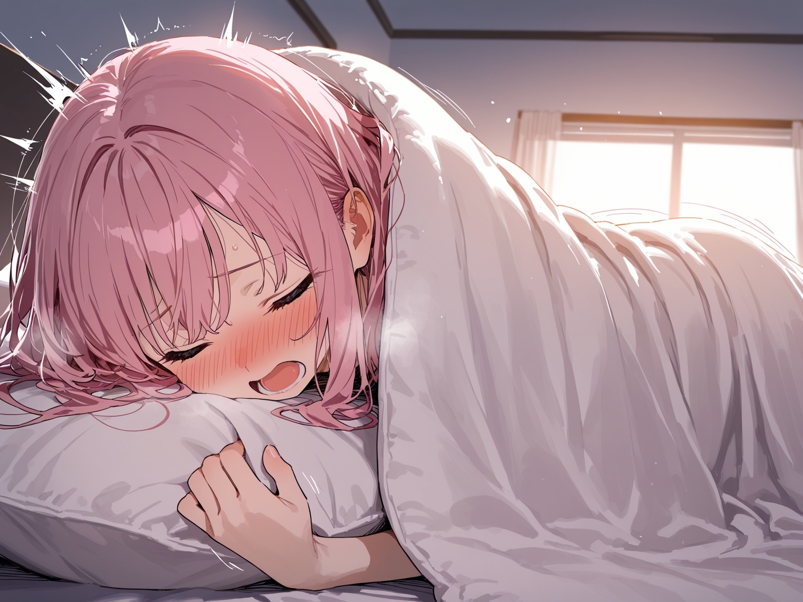 【オナニー実演】朝からオナニーしちゃった～朝からエッチなことする女の子は嫌いですか?