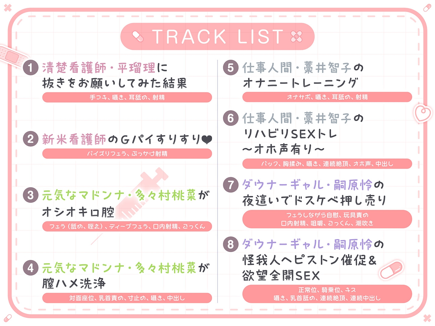 【期間限定55円】総勢4名！白衣美女と朝昼晩えっち入院生活<KU100>