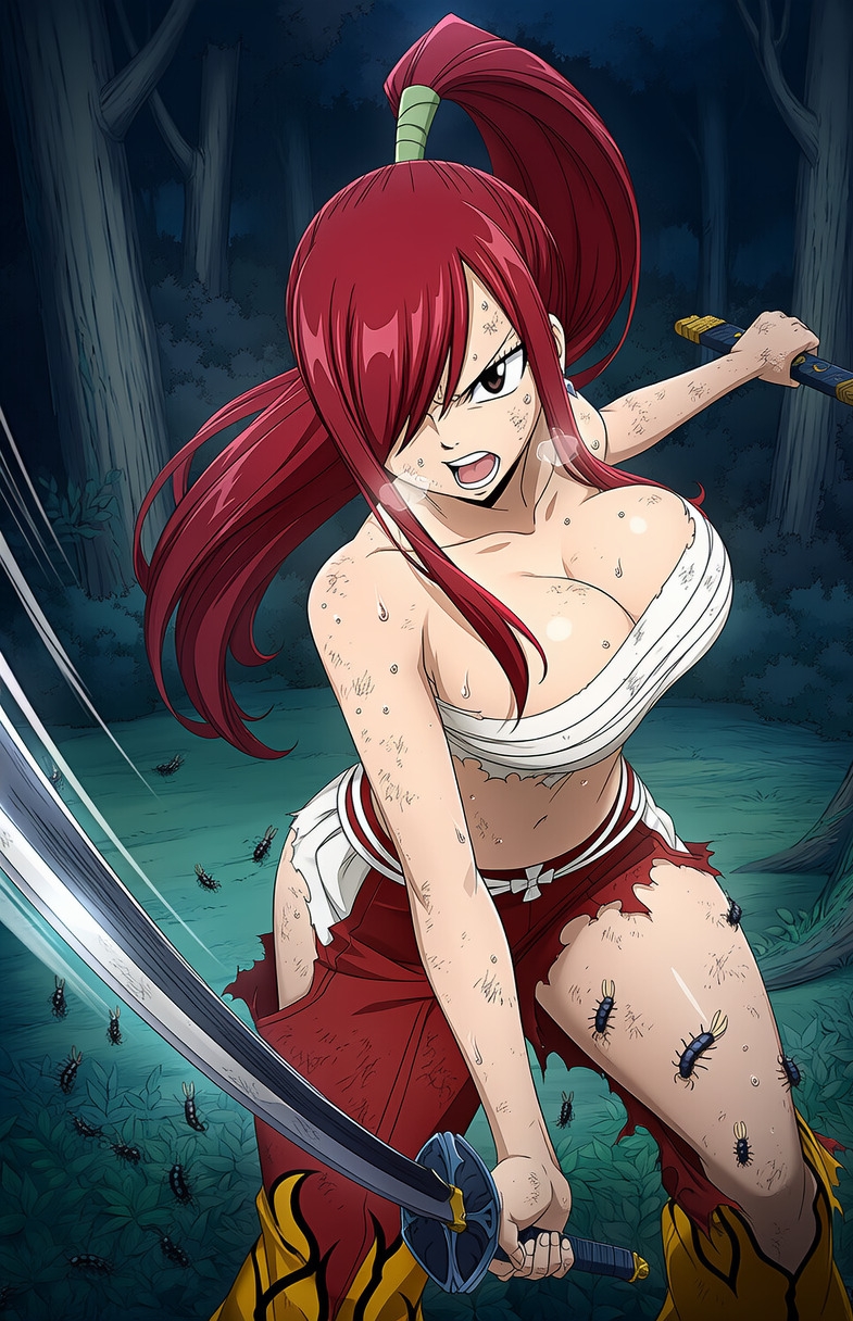 【蟲○】エルザ・スカーレッ● vs 蟲【閲覧注意】