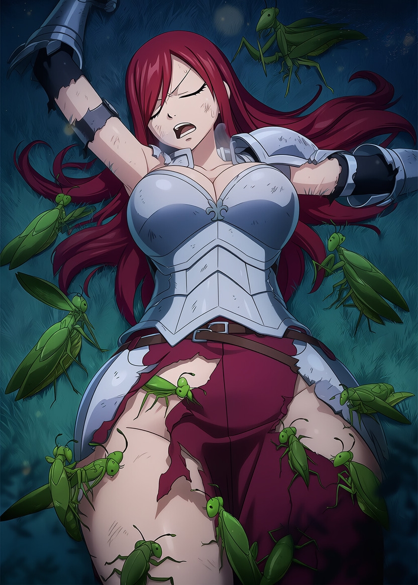 【蟲○】エルザ・スカーレッ● vs 蟲【閲覧注意】