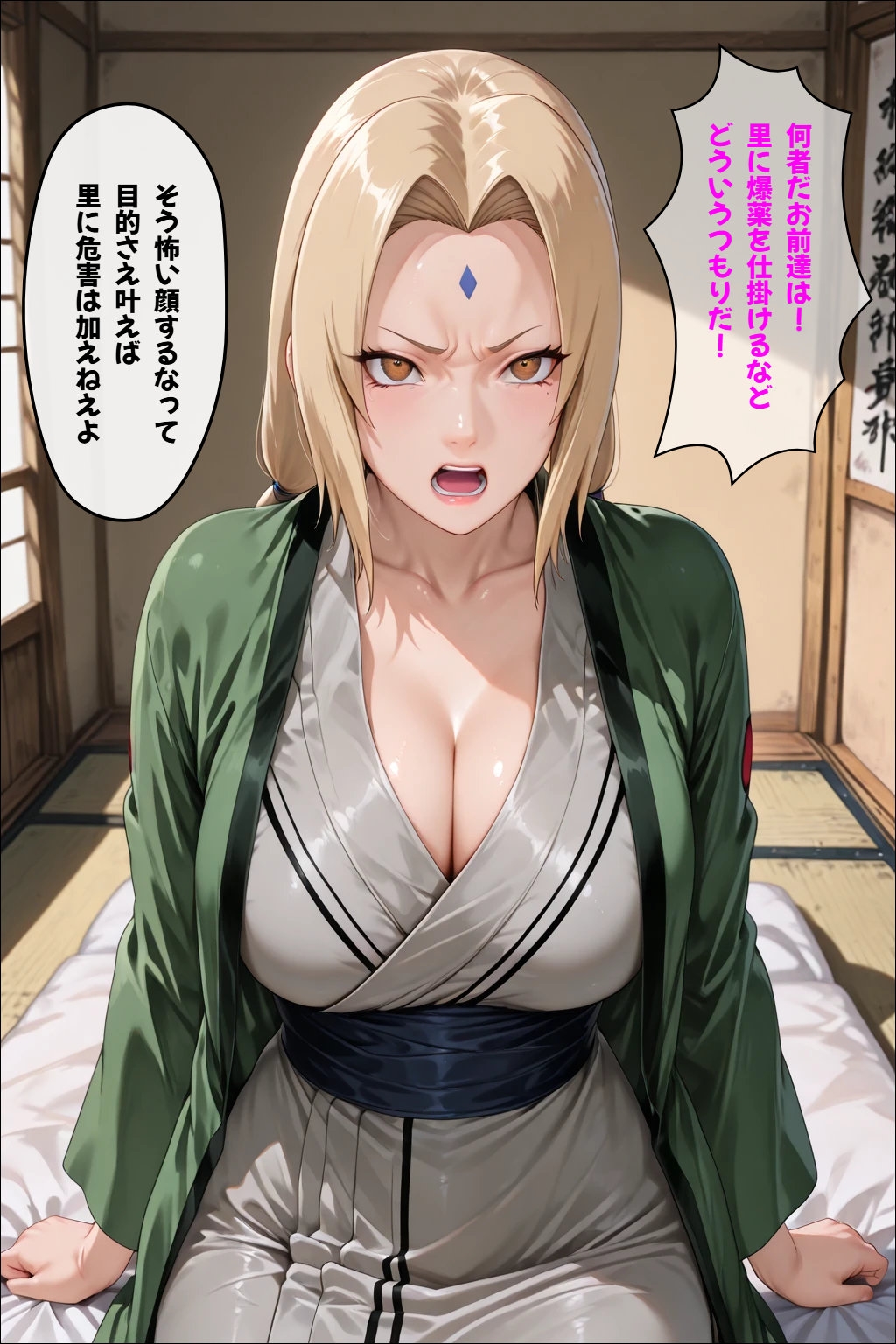 (セリフ付き)木の葉堕とし～里の為に体を差し出す綱手～