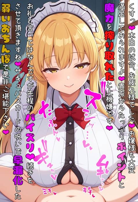 サキュバス◯ュエル 無敗のルーキーくん、おっぱいで黙らせちゃいま～す♡