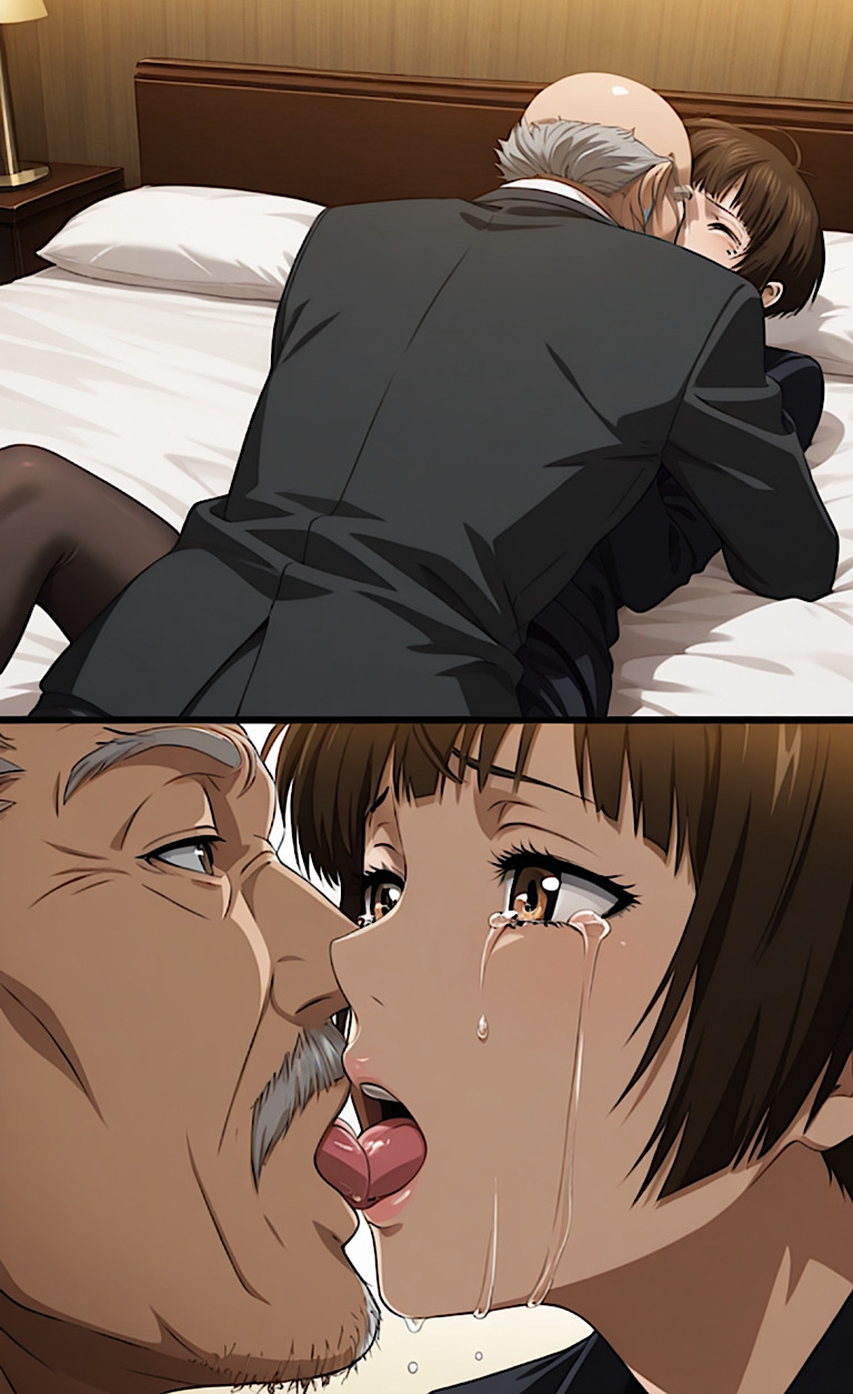 500枚【サイコパ◯常◯朱監視官】屈辱！人質を取られジジイ達と中出しSEX！