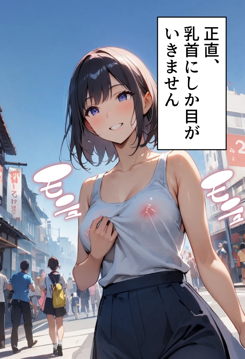 足刈がイク！ 乳首透け編