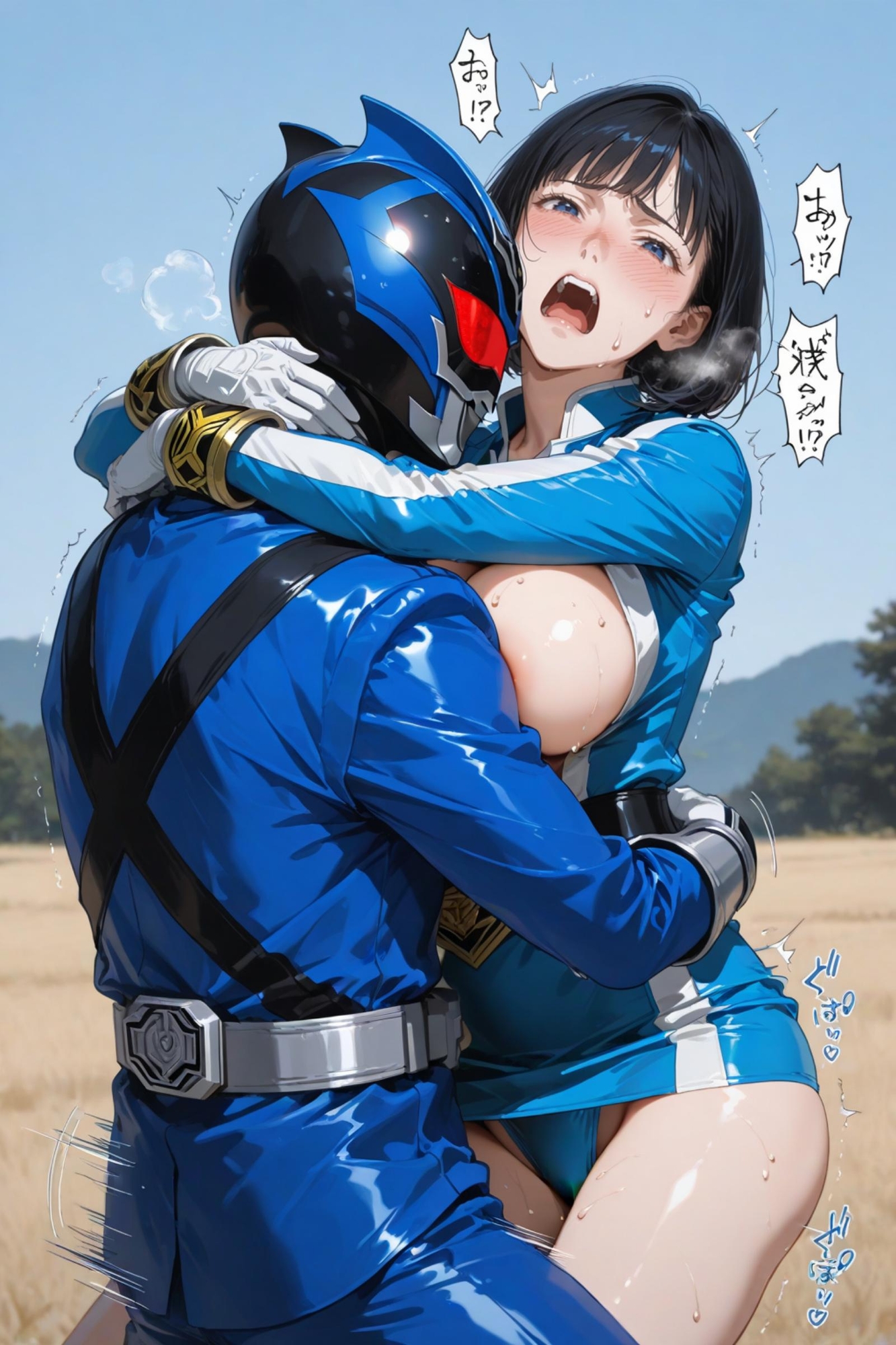 僕だけの戦隊ヒロイン 青