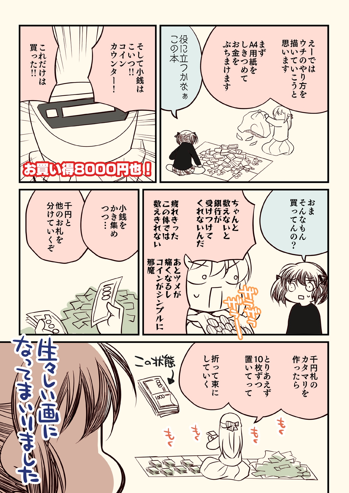 壁配置のマネーの話。