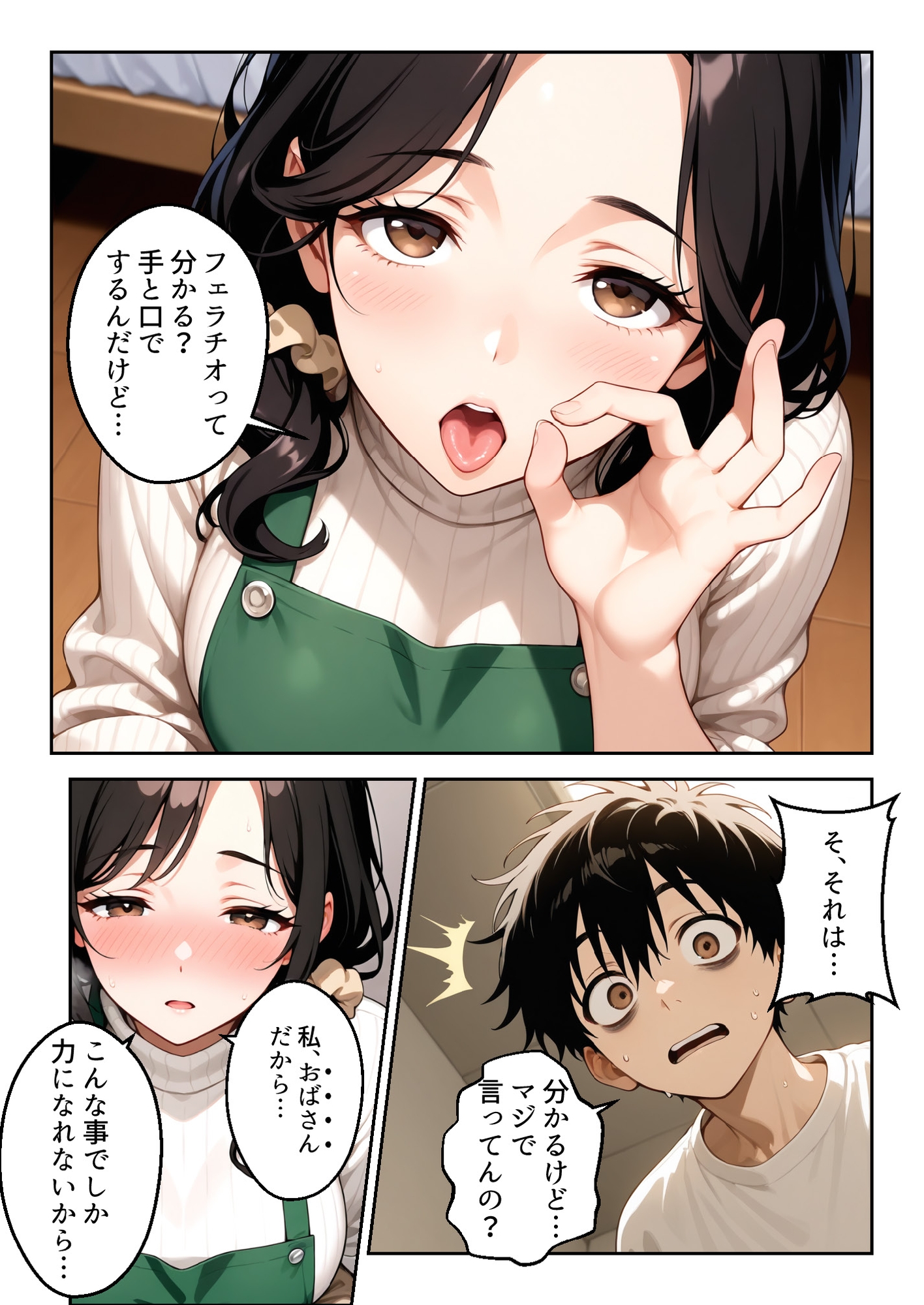 深夜の受験勉強。義母の差し入れは裏口(アナル)でした。