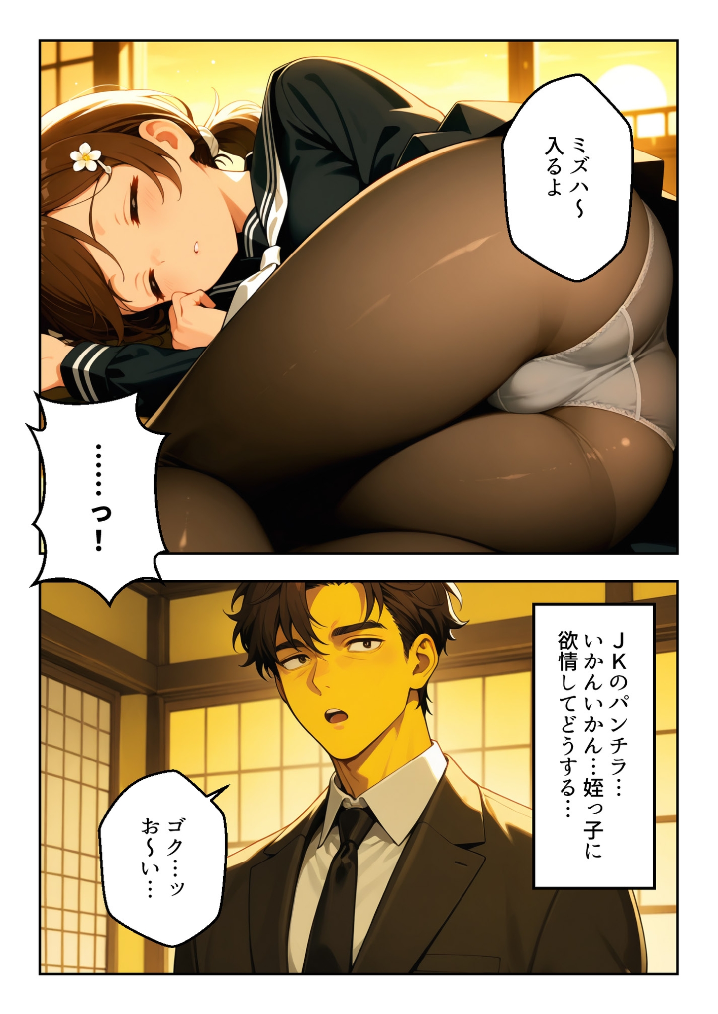 線香と煙草の香。