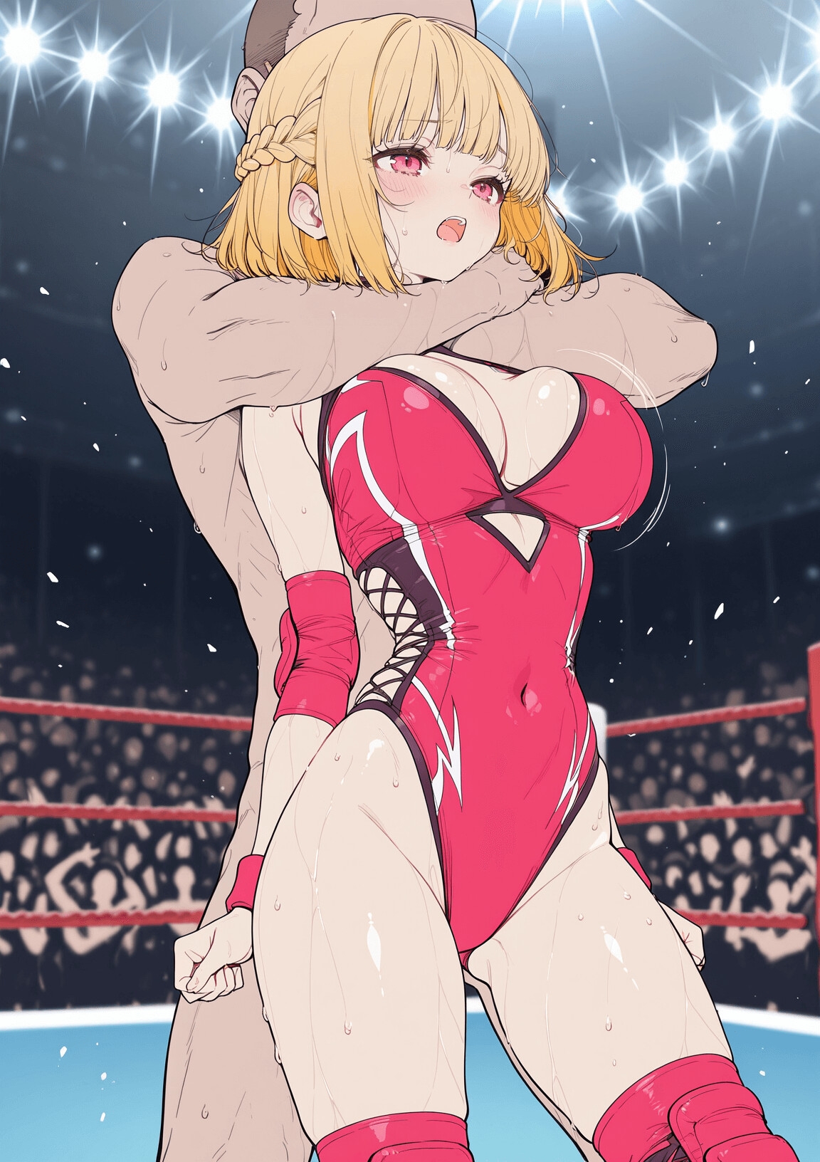 巨乳プロレスラー完全敗北 中出しリング輪○