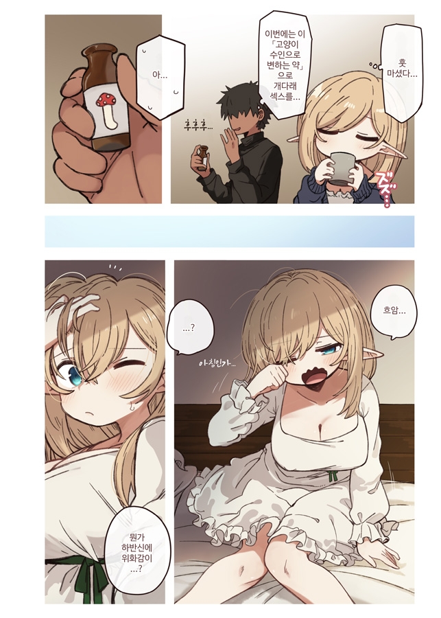 【韓国語版】エルフと悪い薬。