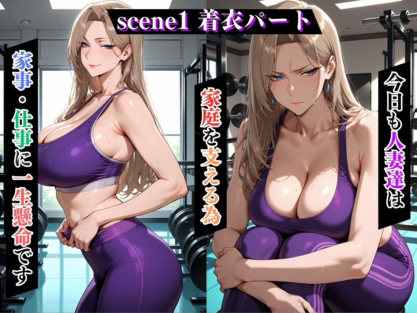 肉感人妻種付け〜強気なヨガトレーナーがアヘ顔晒して無様に絶頂〜